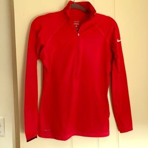 Nike Pro Half-Zip, Pink, size MEDIUM